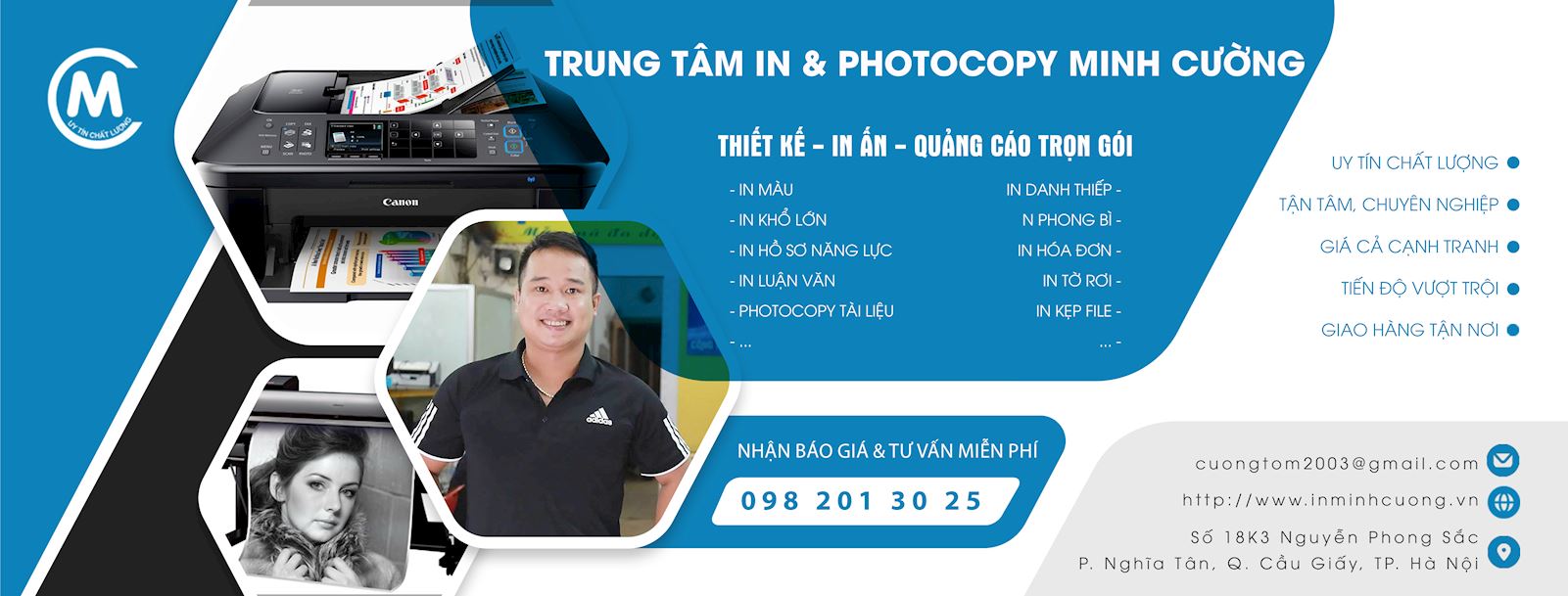 Trung tâm in ấn, photocopy Minh Cường