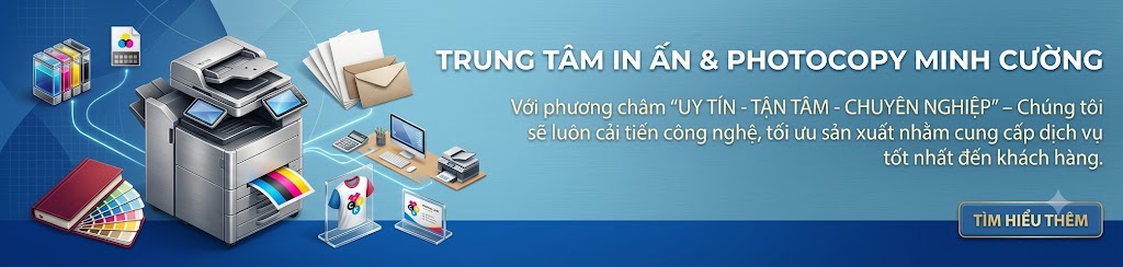 Trung tâm in & Photocopy Minh Cường