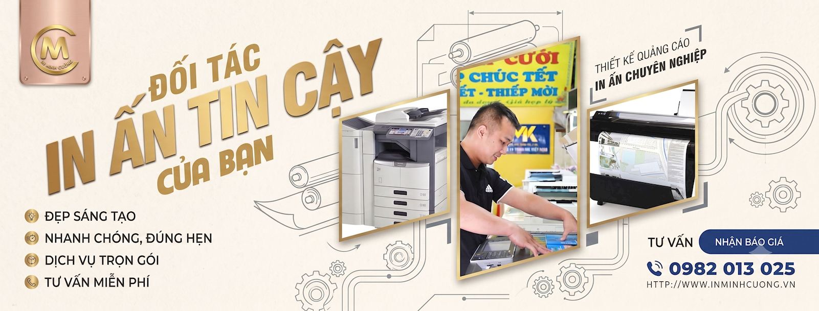 Trung tâm in, photocopy Minh Cường