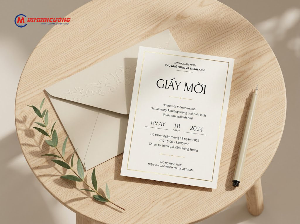 Dịch Vụ In Giấy Mời Chuyên Nghiệp, Sang Trọng Tại In Minh Cường